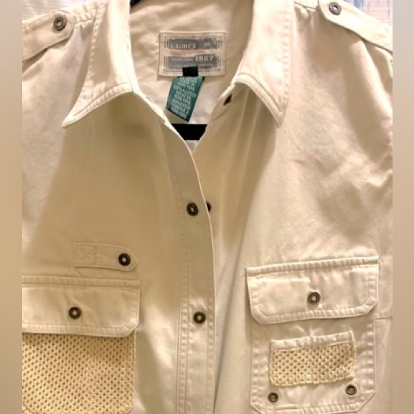 Lauren 1967 X Ralph Lauren Tan With Pockets Mesh Snaps Logo Fashion Vest L - Picture 2 of 5